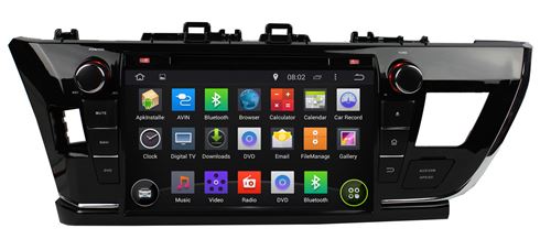 Android 5.1.1 8 Inches Car dvd Player with DVR ,GPS for Toyota Corolla 2014