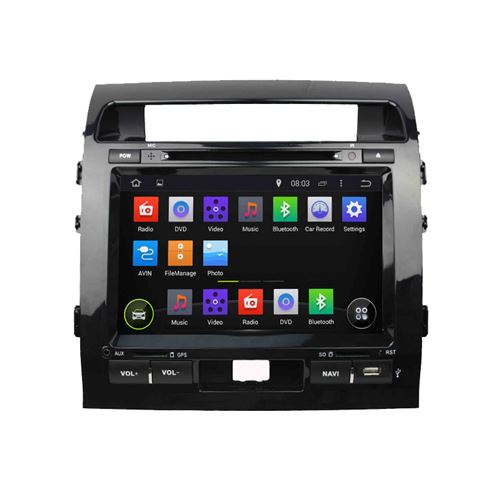 Android 5.1.1 system 8 Inches Car Multimedia with GPS Navigation for Toyota Land Cruiser2008-2012