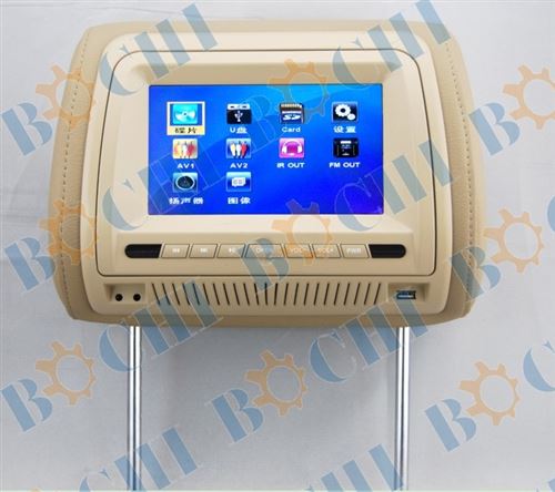 7'''' headrest monitor with TFT LCD