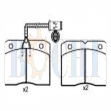 Brake pad for ford 21188