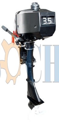 Single Cylinder 2 Stroke 3.5hp Outboard Engine Motor with Water Cooling