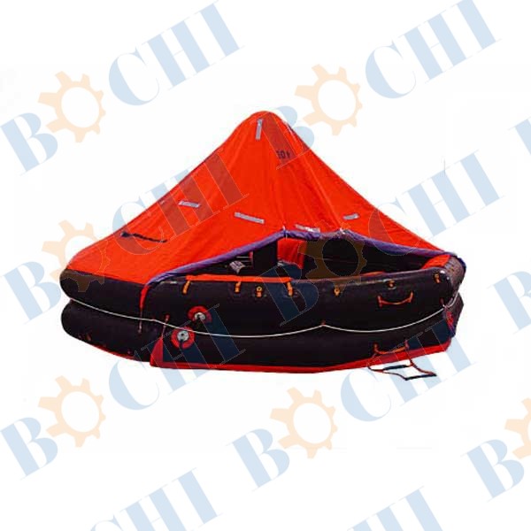 Both Sides Of Canopied Reversible Type Inflatable Life Raft