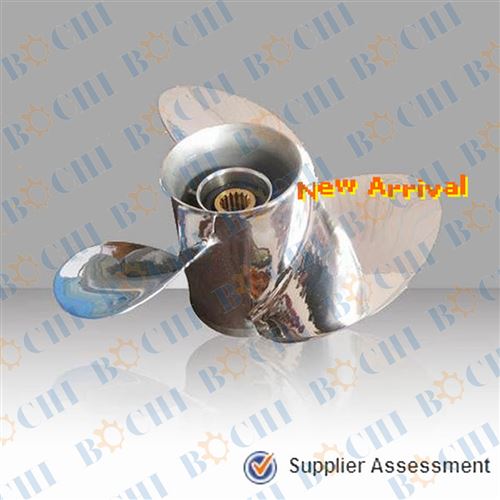 Yacht stainless steel 3 blade outboard marine propeller
