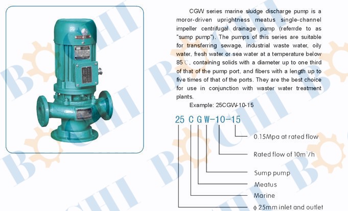 CGW Series Marine Sludge Discharge Pump