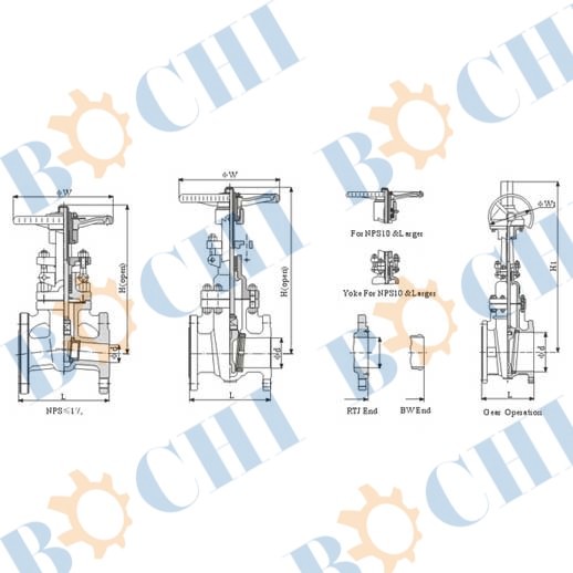 American Standard 150 LB / JIS 10K Cast Steel Gate Valve