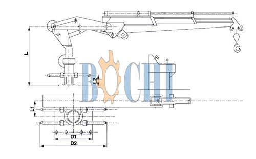 Hydraulic Telescopic & Folding Boom Crane