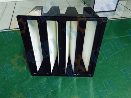 V Type F7-F9 Efficency Glass Fiber Air Filter