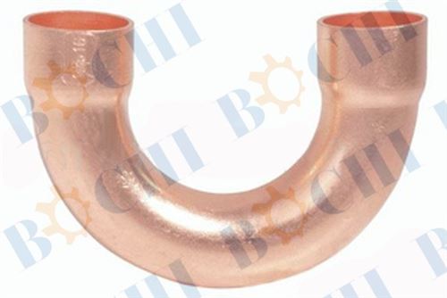 Copper fittings 180° elbow and end cap