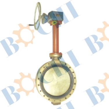 Double Eccentric Lengthening Shaft Manual Butterfly Valve