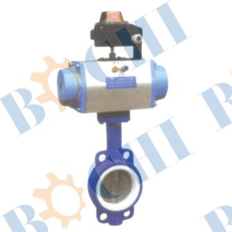 Pneumatic PTFE Butterfly Valve