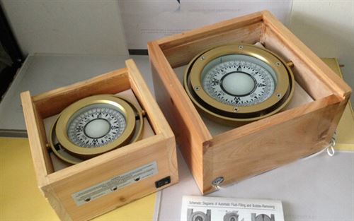 Boat Magnetic Brass Compass With Wooden Package