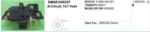 regulator for BOSCH F-00M-145-227