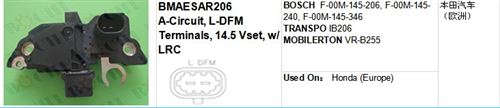 regulator BOSCH F-00M-145-206, F-00M-145-240, F-00M-145-346