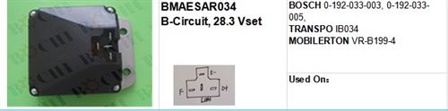 regulator BOSCH 0-192-033-003, 0-192-033-005