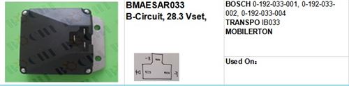 regulator BOSCH 0-192-033-001, 0-192-033-002, 0-192-033-004