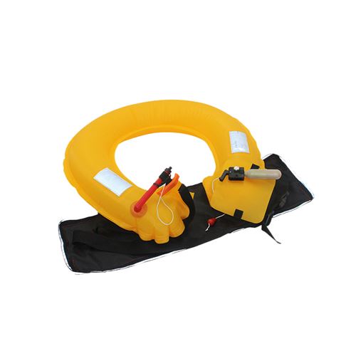 Belt-type inflatable life buoy