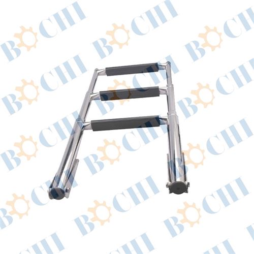 Stainless steel three - section ladder