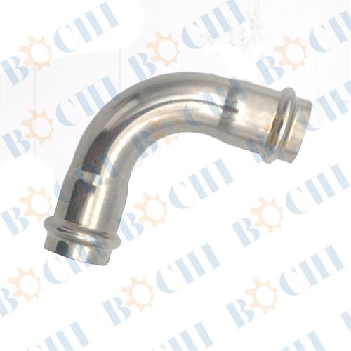 304 stainless steel double clamp elbow